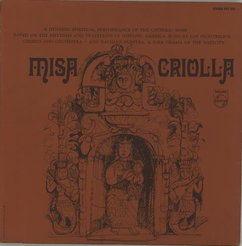 Los Fronterizos Misa Criolla vinyl LP album (LP record) US LY4LPMI676094