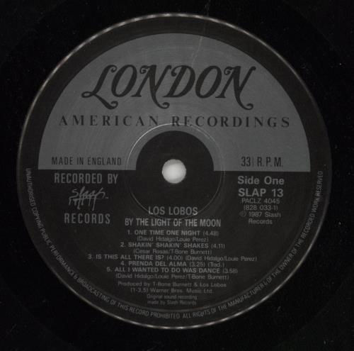Los Lobos By The Light Of The Moon vinyl LP album (LP record) UK LOSLPBY317038