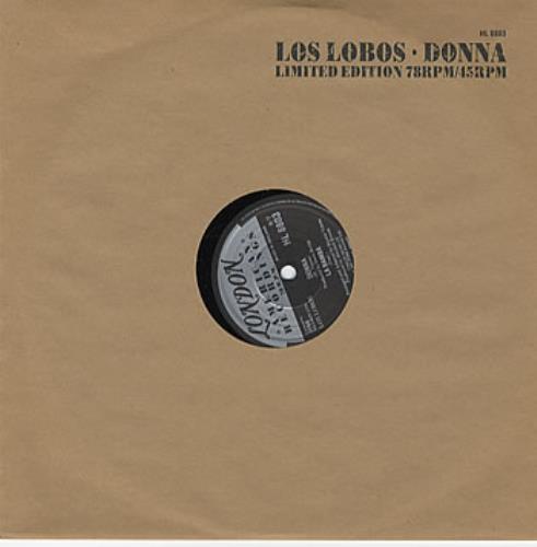 Los Lobos La Bamba/Donna 10" vinyl single (10 inch record) UK LOS10LA209265