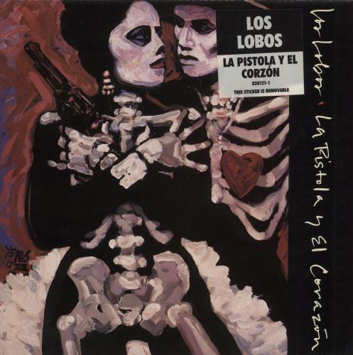 Los Lobos La Pistola Y El Corazon - Title Sticker vinyl LP album (LP record) UK LOSLPLA796065