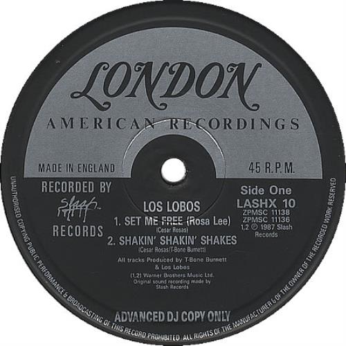 Los Lobos Set Me Free (Rosa Lee) 12" vinyl single (12 inch record / Maxi-single) UK LOS12SE413581