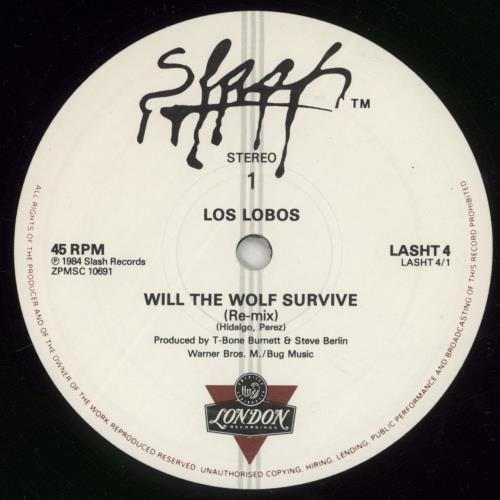 Los Lobos Will The Wolf Survive 10" vinyl single (10 inch record) UK LOS10WI309866