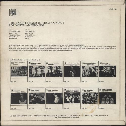 Los Norte Americanos The Band I Heard In Tijuana Vol.1 vinyl LP album (LP record) UK LUULPTH792492