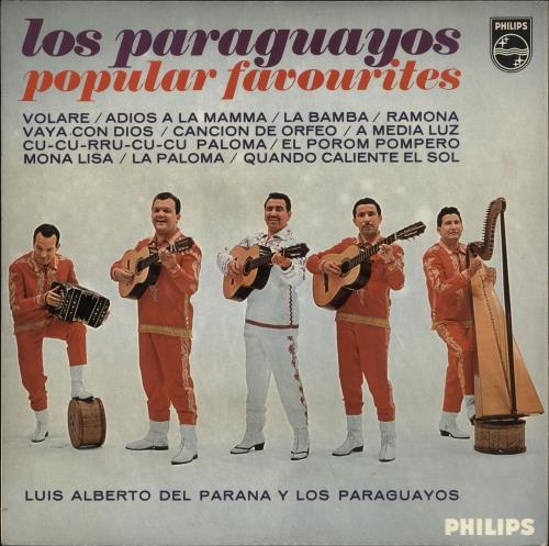 Los Paraguayos Popular Favourites 10" vinyl single (10 inch record) UK LEQ10PO723926