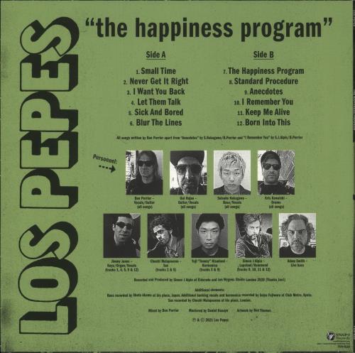 Los Pepes The Happiness Program - Green Vinyl vinyl LP album (LP record) Spanish 9O3LPTH873671