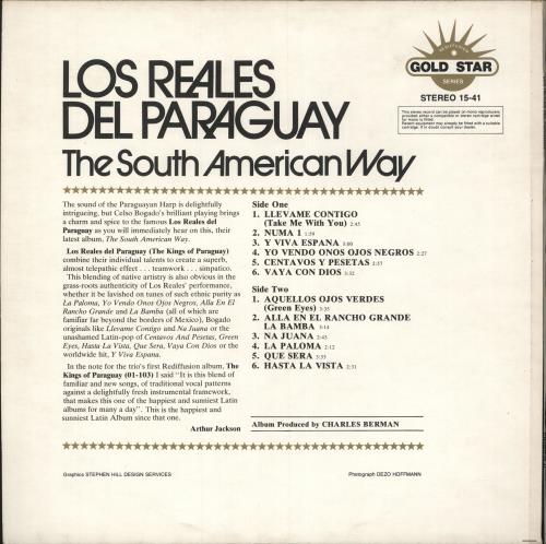 Los Reales Del Paraguay The South American Way vinyl LP album (LP record) UK LRPLPTH748836