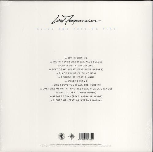 Lost Frequencies Alive And Feeling Fine - Sealed vinyl LP album (LP record) Belgian 3PSLPAL772606