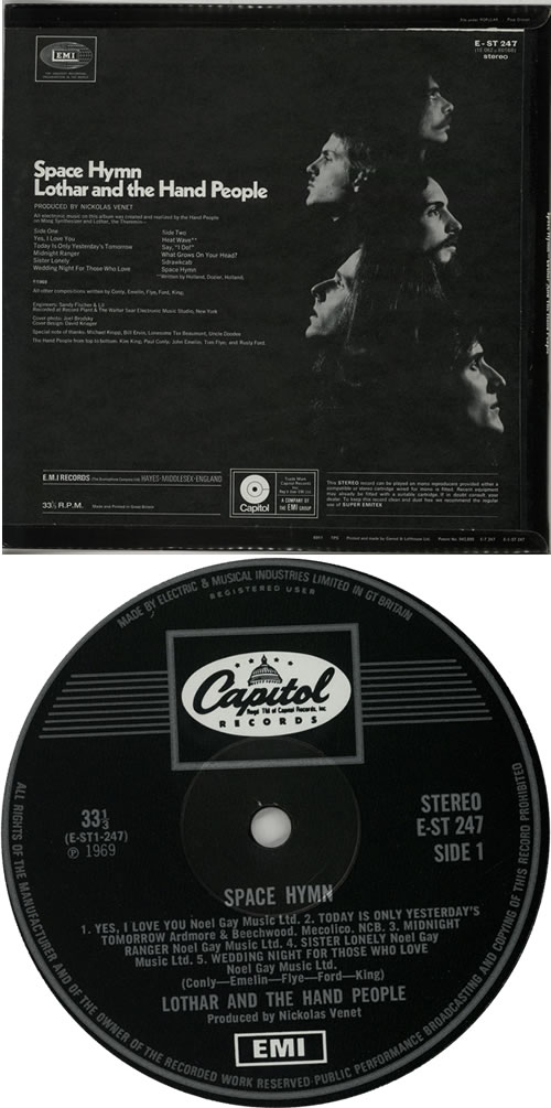 Lothar And The Hand People Space Hymn - 1st vinyl LP album (LP record) UK LHPLPSP637942