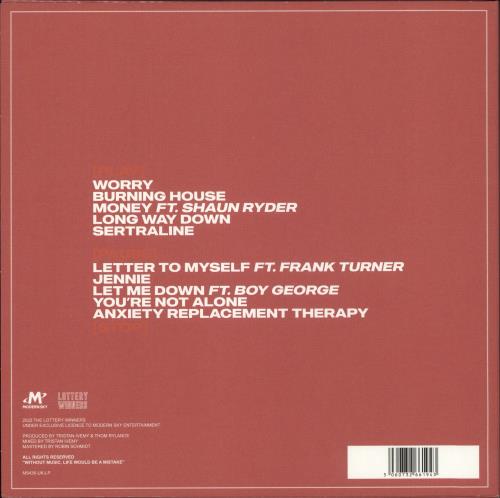 Lottery Winners Anxiety Replacement Therapy - Black Vinyl - Autographed vinyl LP album (LP record) UK 4SULPAN876703