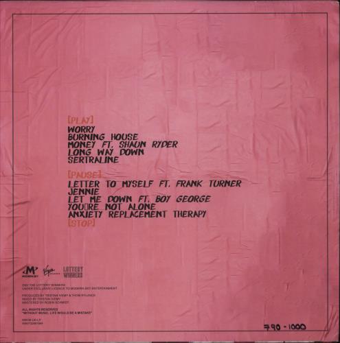 Lottery Winners Anxiety Replacement Therapy - Picture Disc - Autographed picture disc LP (vinyl picture disc album) UK 4SUPDAN876528