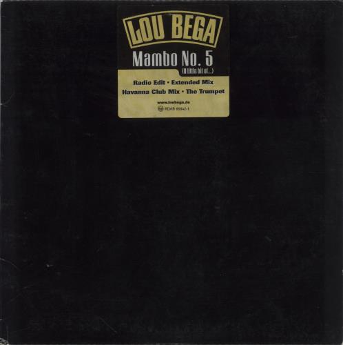 Lou Bega Mambo No.5 12" vinyl single (12 inch record / Maxi-single) US LBG12MA858740