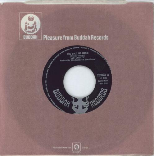 Lou Christie She Sold Me Magic - Wide 7" vinyl single (7 inch record / 45) UK LUQ07SH414754