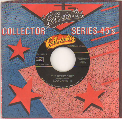 Lou Christie The Gypsy Cried 7" vinyl single (7 inch record / 45) US LUQ07TH641610