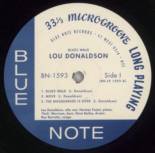 Lou Donaldson Blues Walk - Shrink vinyl LP album (LP record) US LD0LPBL871020
