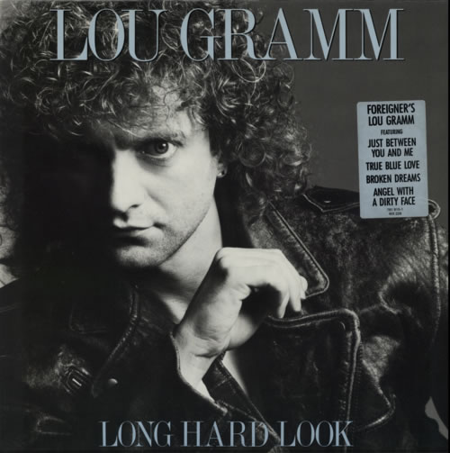 Lou Gramm Long Hard Look - Hypesticker vinyl LP album (LP record) German LGRLPLO616009
