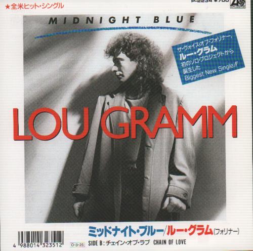 Lou Gramm Midnight Blue - White label 7" vinyl single (7 inch record / 45) Japanese LGR07MI655622