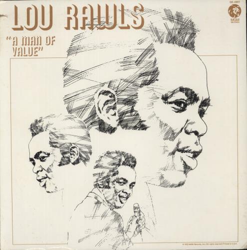 Lou Rawls A Man Of Value vinyl LP album (LP record) US LRWLPAM575276