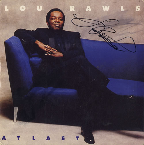 Lou Rawls At Last - Autographed 7" vinyl single (7 inch record / 45) UK LRW07AT597333