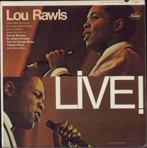 Lou Rawls Live! vinyl LP album (LP record) US LRWLPLI811460