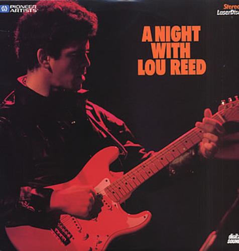 Lou Reed A Night With Lou Reed laserdisc / lazerdisc US LOULZAN284333