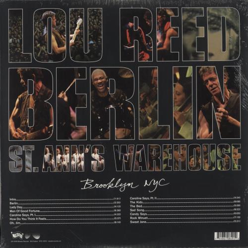 Lou Reed Berlin: Live At St. Ann's Warehouse - Sealed 2-LP vinyl record set (Double LP Album) US LOU2LBE860816