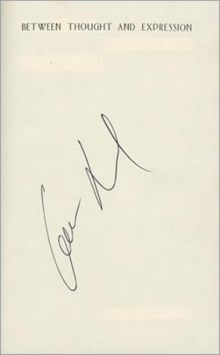 Lou Reed Between Thought And Expression - Autographed book US LOUBKBE413778