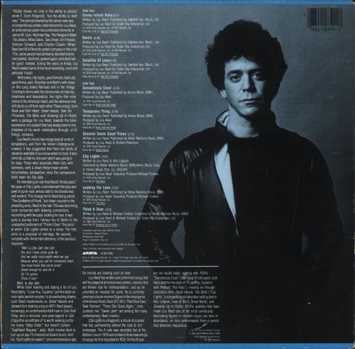 Lou Reed City Lights vinyl LP album (LP record) US LOULPCI714859