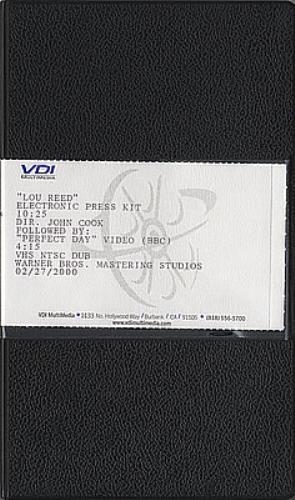 Lou Reed Electronic Press Kit video (VHS or PAL or NTSC) US LOUVIEL154992