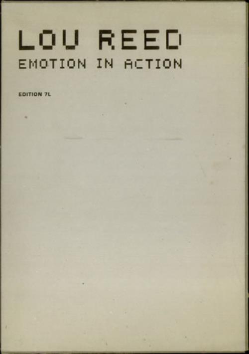 Lou Reed Emotion In Action book UK LOUBKEM349876