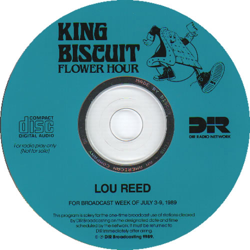 Lou Reed King Biscuit Flower Hour CD album (CDLP) US LOUCDKI635362