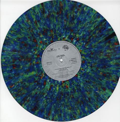 Lou Reed Live - Multicoloured Vinyl vinyl LP album (LP record) Czech LOULPLI377780