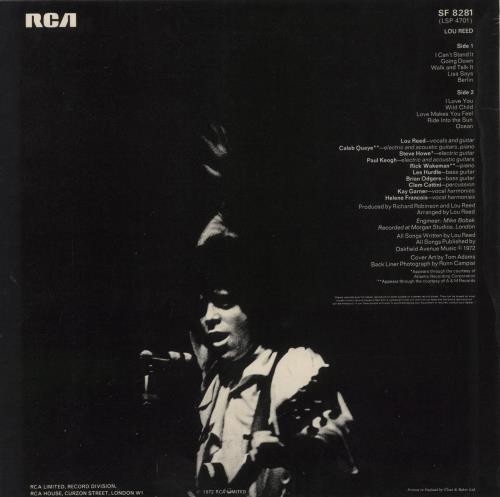 Lou Reed Lou Reed - Laminated sleeve vinyl LP album (LP record) UK LOULPLO863210