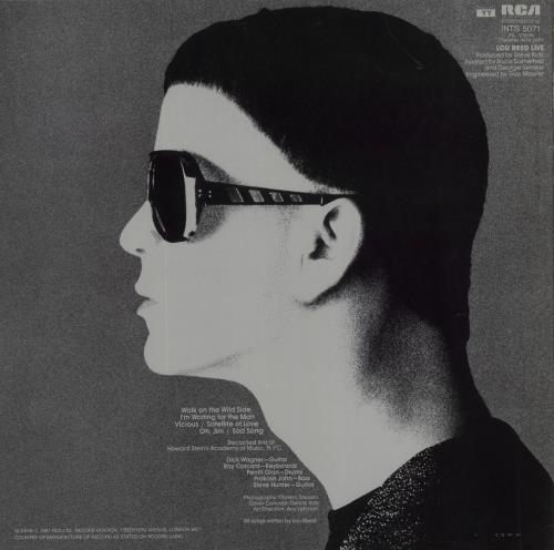 Lou Reed Lou Reed Live vinyl LP album (LP record) UK LOULPLO608535