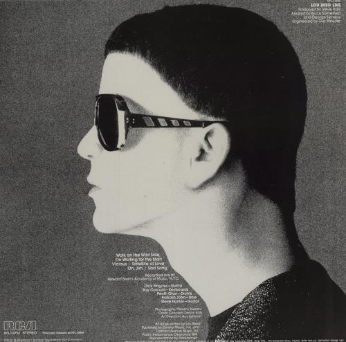 Lou Reed Lou Reed Live vinyl LP album (LP record) Canadian LOULPLO864370
