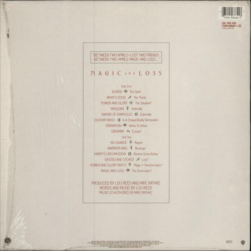 Lou Reed Magic And Loss - Shrink vinyl LP album (LP record) UK LOULPMA780182