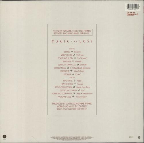 Lou Reed Magic And Loss vinyl LP album (LP record) UK LOULPMA308886