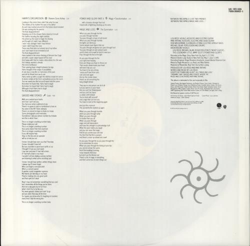 Lou Reed Magic And Loss vinyl LP album (LP record) UK LOULPMA308886