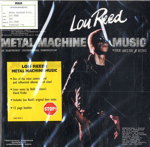 Lou Reed Metal Machine Music CD album (CDLP) German LOUCDME595102