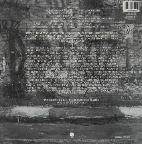 Lou Reed New York + Insert - Open Shrink vinyl LP album (LP record) UK LOULPNE823039