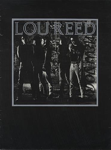 Lou Reed New York tour programme UK LOUTRNE325591