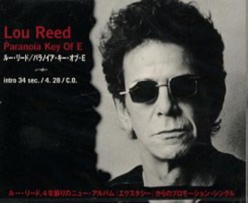 Lou Reed Paranoia Key Of E CD single (CD5 / 5") Japanese LOUC5PA163416