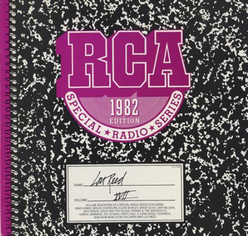 Lou Reed Radio Special Volume 17 vinyl LP album (LP record) US LOULPRA100681