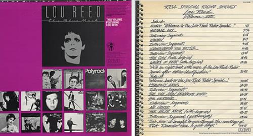 Lou Reed Radio Special Volume 17 vinyl LP album (LP record) US LOULPRA100681