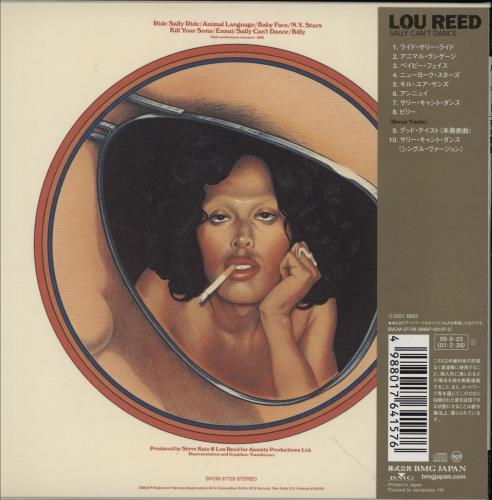 Lou Reed Sally Can't Dance CD album (CDLP) Japanese LOUCDSA752411