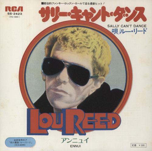 Lou Reed Sally Can't Dance 7" vinyl single (7 inch record / 45) Japanese LOU07SA851227