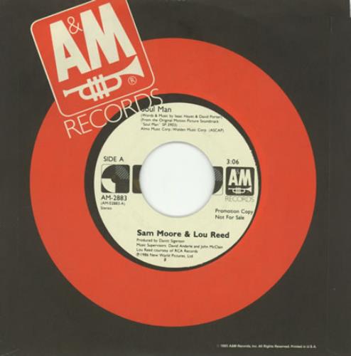 Lou Reed Soul Man 7" vinyl single (7 inch record / 45) US LOU07SO389388
