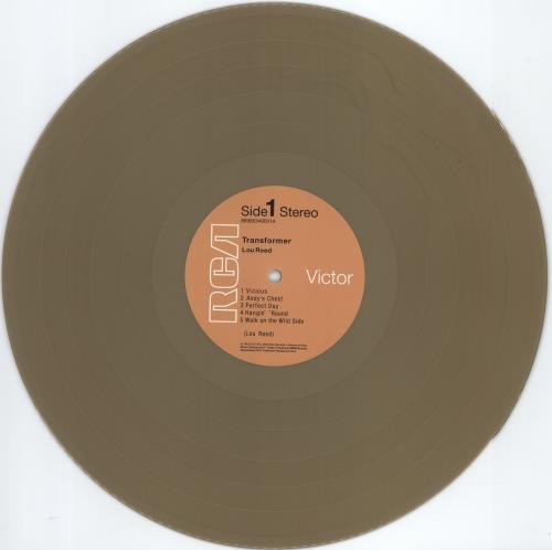 Lou Reed Transformer: Export Copy - Gold Vinyl + Shrink vinyl LP album (LP record) Australian LOULPTR775726
