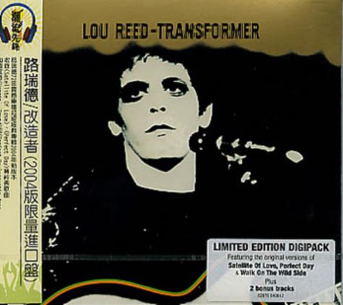 Lou Reed Transformer CD album (CDLP) Taiwanese LOUCDTR310143