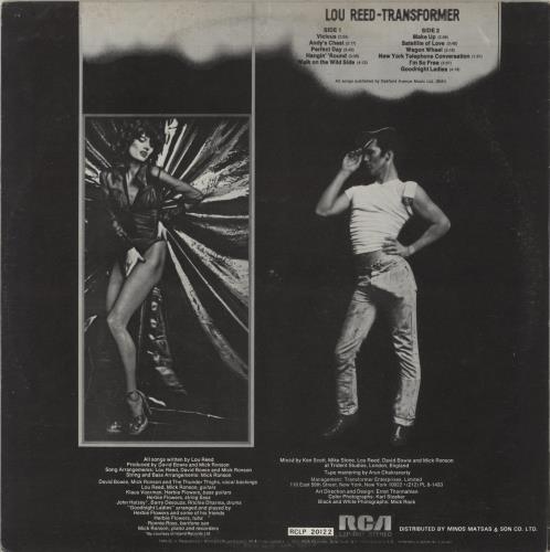 Lou Reed Transformer vinyl LP album (LP record) Greek LOULPTR855688