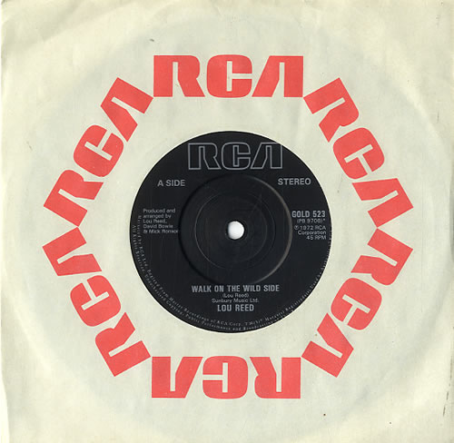 Lou Reed Walk On The Wild Side 7" vinyl single (7 inch record / 45) UK LOU07WA630596